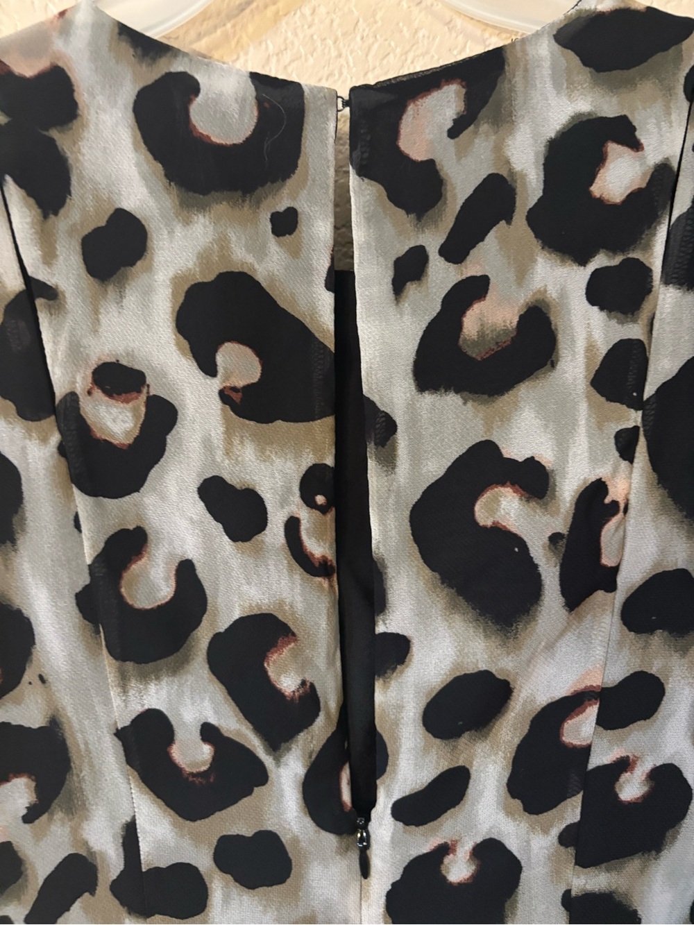 BCBGeneration Romper Size 8 Leopard Print Black, Cream, Brown Open Slits Flowy - Picture 8 of 16